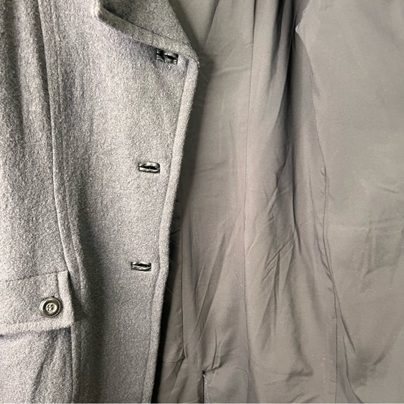 W118 by Walter Baker Grey Wool Trench Coat Size Small - Picture 7 of 15